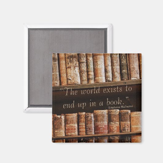 Inspirierend altes Buchangebot Magnet (Vorderseite/Rückseite)