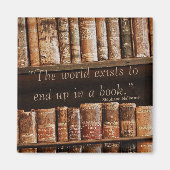 Inspirierend altes Buchangebot Magnet (Vorne)