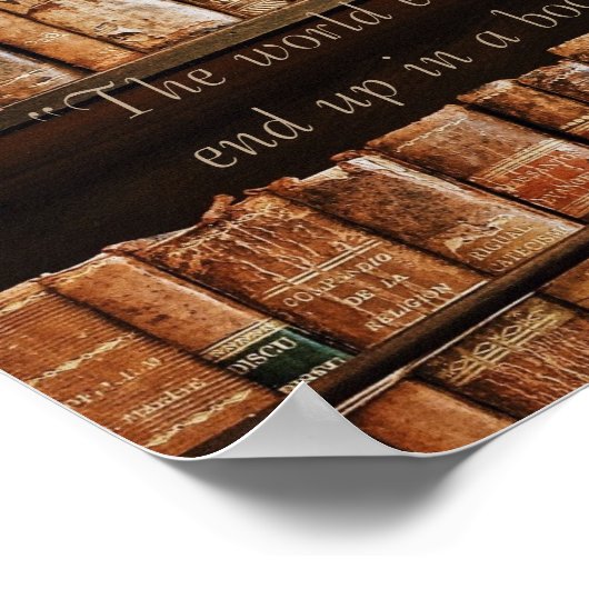 Inspirierend altes Buchangebot Poster (Ecke)