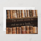 Inspirierend altes Buchangebot Postkarte (Vorne/Hinten)
