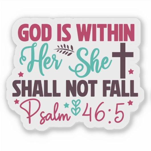 Inspirierend Aufkleber für Bibelverse (Vorderseite)