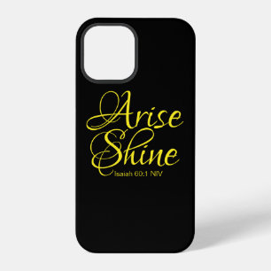 Inspirierend Aufstehen und Leuchten Glaube Schwarz iPhone 12 Pro Hülle