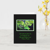 Inspirierend Baum NoteCard Karte (Gelbe Blume)