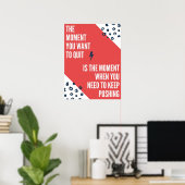 Inspirierend Behalt - Kostenvoranschlag Poster (Heimbüro)