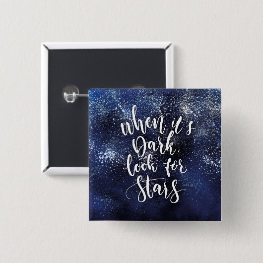 Inspirierend Beschriftung mit Aquarell-Hintergrund Button (Vorne & Hinten)