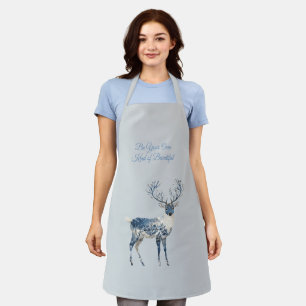 Inspirierend Blau Weiß Schick Hirsch Fuchs Schürze