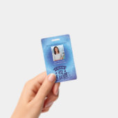 Inspirierend Blue School-Mitarbeiter Lehrer-ID-Fot Ausweis (Handheld)