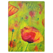 Inspirierend Blume Liebe der Pappklammer Klemmbrett (Rückseite)