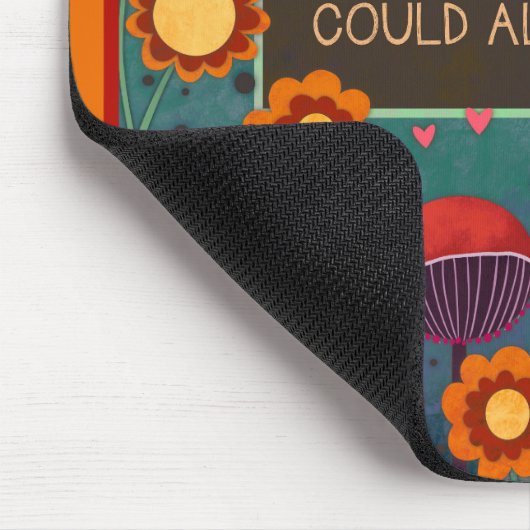 Inspirierend Blumenzettel nach rechts Mousepad (Ecke)