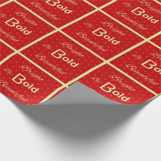Inspirierend Bright Bold schön rot gefliest Geschenkpapier (Ecke)