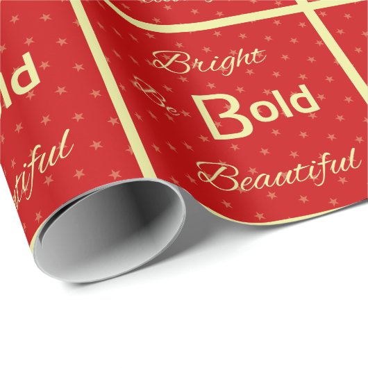 Inspirierend Bright Bold schön rot gefliest Geschenkpapier (Rolleneckpunkt)