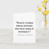 Inspirierend Budda-Zitat Karte (Gelbe Blume)