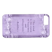 Inspirierend Buddha-Zitat-Typografie Case-Mate iPhone Hülle (Rückseite (Horizontal))