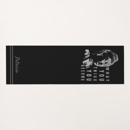 Inspirierend Buddha-Zitat Yogamatte (Rückseite (Horizontal))