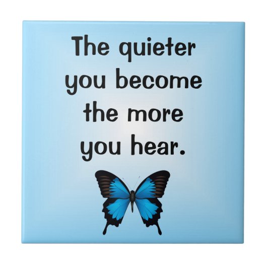 Inspirierend Butterfly Verse Tile Fliese (Vorderseite)