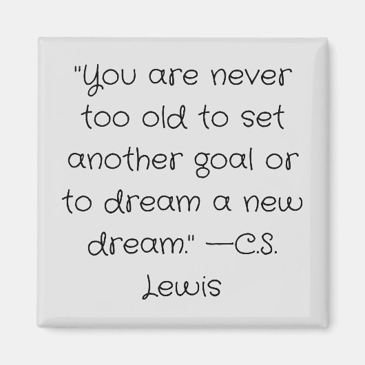 Inspirierend C.S. Lewis Magnet (Vorne)