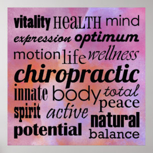 Inspirierend Chiropraktik-Plakat Poster