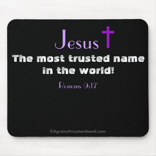 inspirierend Christlich Mousepad (Vorne)