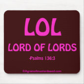 inspirierend Christlich Mousepad (Vorne)