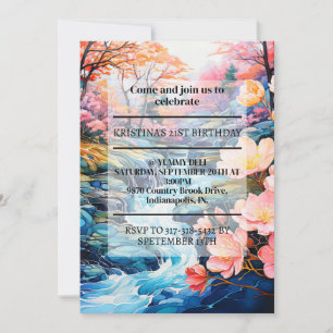Inspirierend Country Creek Geburtstagspartei Einladung