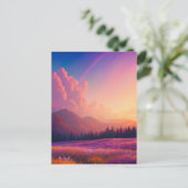 Inspirierend Dämmerung im reizvollen Flortal Postkarte (Stehend Vorderseite)