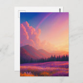 Inspirierend Dämmerung im reizvollen Flortal Postkarte (Vorne/Hinten)