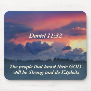 Inspirierend Daniel-11:32 Bibel-Vers Mousepad