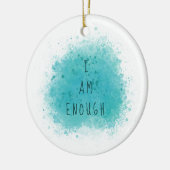 Inspirierend, dass ich genug einfaches Affirmation Keramik Ornament (Links)