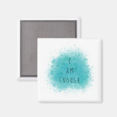 Inspirierend, dass ich genug einfaches Affirmation Magnet (Vorderseite/Rückseite)