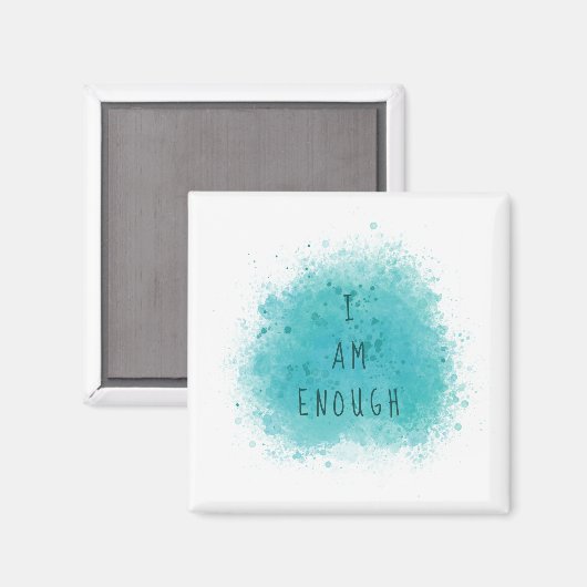 Inspirierend, dass ich genug einfaches Affirmation Magnet (Vorderseite/Rückseite)