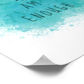 Inspirierend, dass ich genug einfaches Affirmation Poster (Ecke)