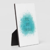 Inspirierend, dass Sie genug einfache Affirmations Fotoplatte (Seite)