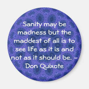 Inspirierend Don Quichote Zitat Magnet