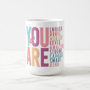 Inspirierend Du Bist Genug Kaffeetasse