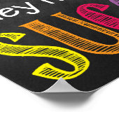 Inspirierend erfolgreiches Klassenzimmer oder Büro Poster (Ecke)