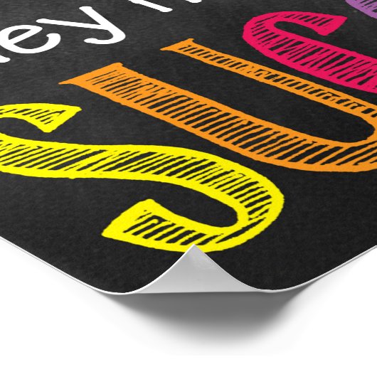 Inspirierend erfolgreiches Klassenzimmer oder Büro Poster (Ecke)