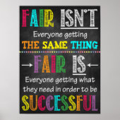 Inspirierend erfolgreiches Klassenzimmer oder Büro Poster (Vorne)