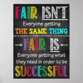 Inspirierend erfolgreiches Klassenzimmer oder Büro Poster