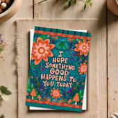 Inspirierend Ermutigungsquote Mushroom Floral Karte