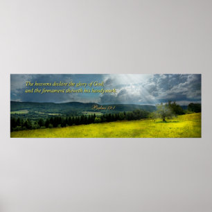 Inspirierend - Ewige Hoffnung - Psalmen 19-1 Poster