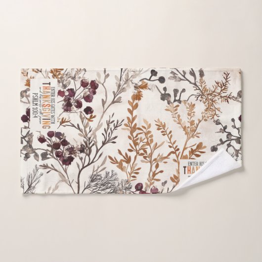 Inspirierend Fall glücklich Erntedankfest & Bibelv Handtuch (Handtuch)