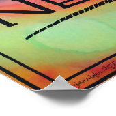 Inspirierend Farbenfrohe Frische Neuer Start-Klass Poster (Ecke)