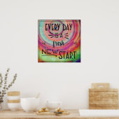 Inspirierend Farbenfrohe Frische Neuer Start-Klass Poster (Küche)