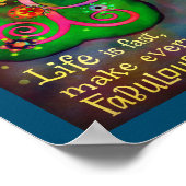 Inspirierend farbenfrohe Trendkultur macht das Leb Poster (Ecke)