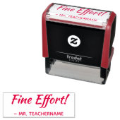 Inspirierend "Fine Effort!" Tutor Rubber Briefmark Permastempel (Beispiel)