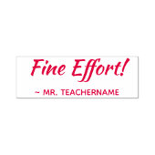 Inspirierend "Fine Effort!" Tutor Rubber Briefmark Permastempel (Design)