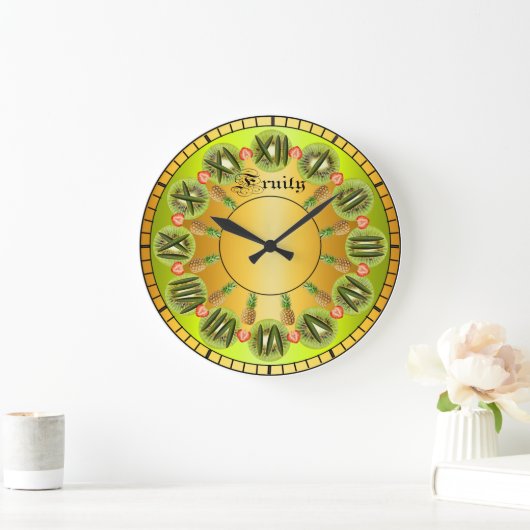 Inspirierend Fruchtdesign-Metallische grüne Uhr (Zuhause)