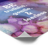 inspirierend Gandhi Zitat Poster Aquarell (Ecke)
