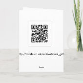 Inspirierend Gedicht Karte (Rückseite)