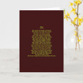 Inspirierend Gedicht Karte (Gelbe Blume)